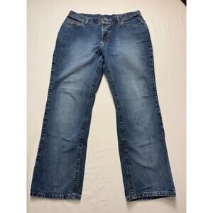 Womens Levi's Straight Leg Jeans Size 12 Medium Wash Denim